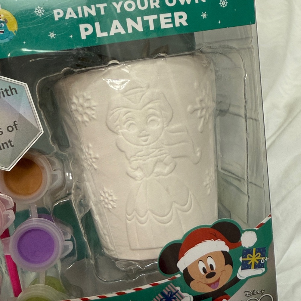 NWT Kid’s Unisex Disney 100 Paint Your Own Planter Set of 2 - Picture 4 of 11
